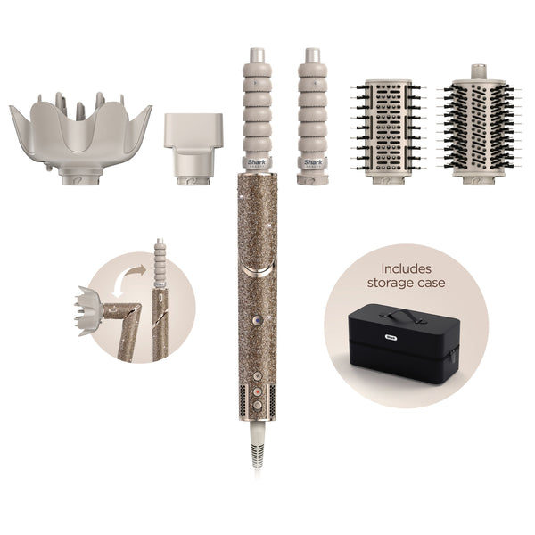 Shark FlexStyle 5-in-1 Air Styling & Hair Drying System Limited Edition in Champagne Diamond