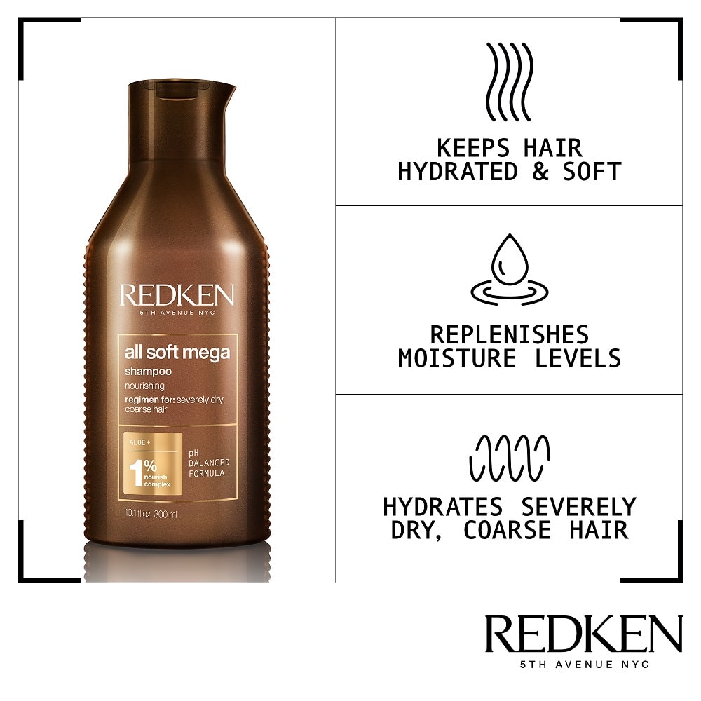 Redken All Soft Mega Curl Shampoo 300ml