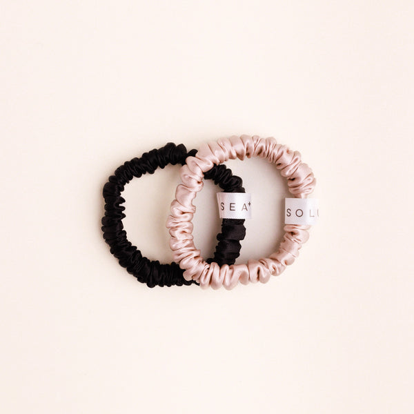 SEA+ SOLU Silk Scrunchies 3 Pack