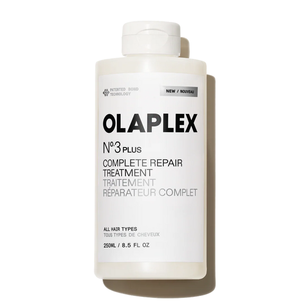 Olaplex No.3 Plus Complete Repair Treatment bottle on a white background