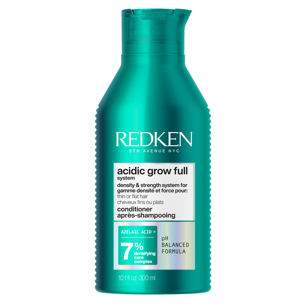 Redken bottle of acidic grow full product on a white background