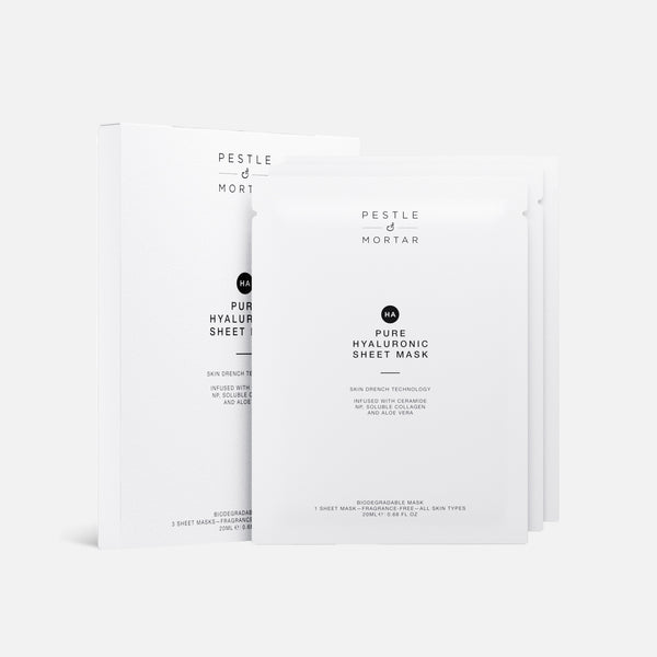 Pestle & Mortar Pure Hyaluronic Sheet Mask (3 sheets)