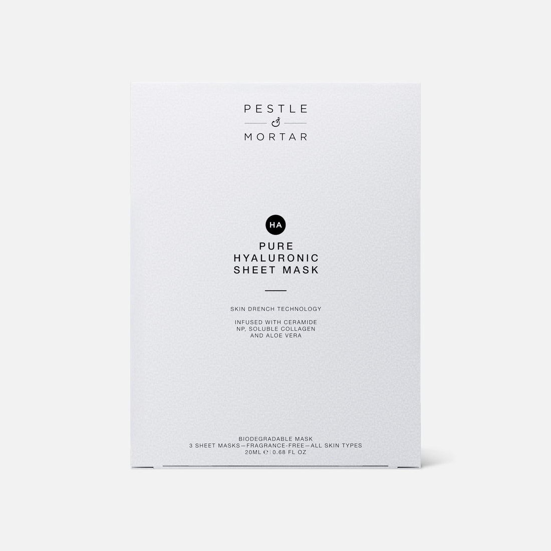 Pestle & Mortar Pure Hyaluronic Sheet Mask (3 sheets)