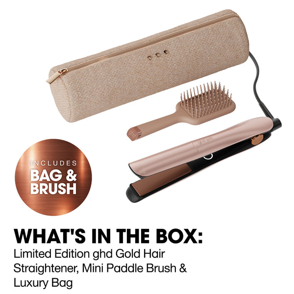 ghd Gold® Hair Straightener Festive Gift Set in Cashmere Beige