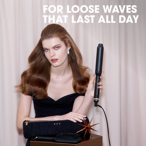 ghd Chronos Curve Max Wand Festive Gift Set (38mm Barrel) in Black