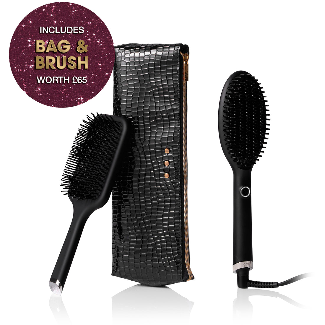 ghd Glide Hot Brush Festive Gift Set in Black