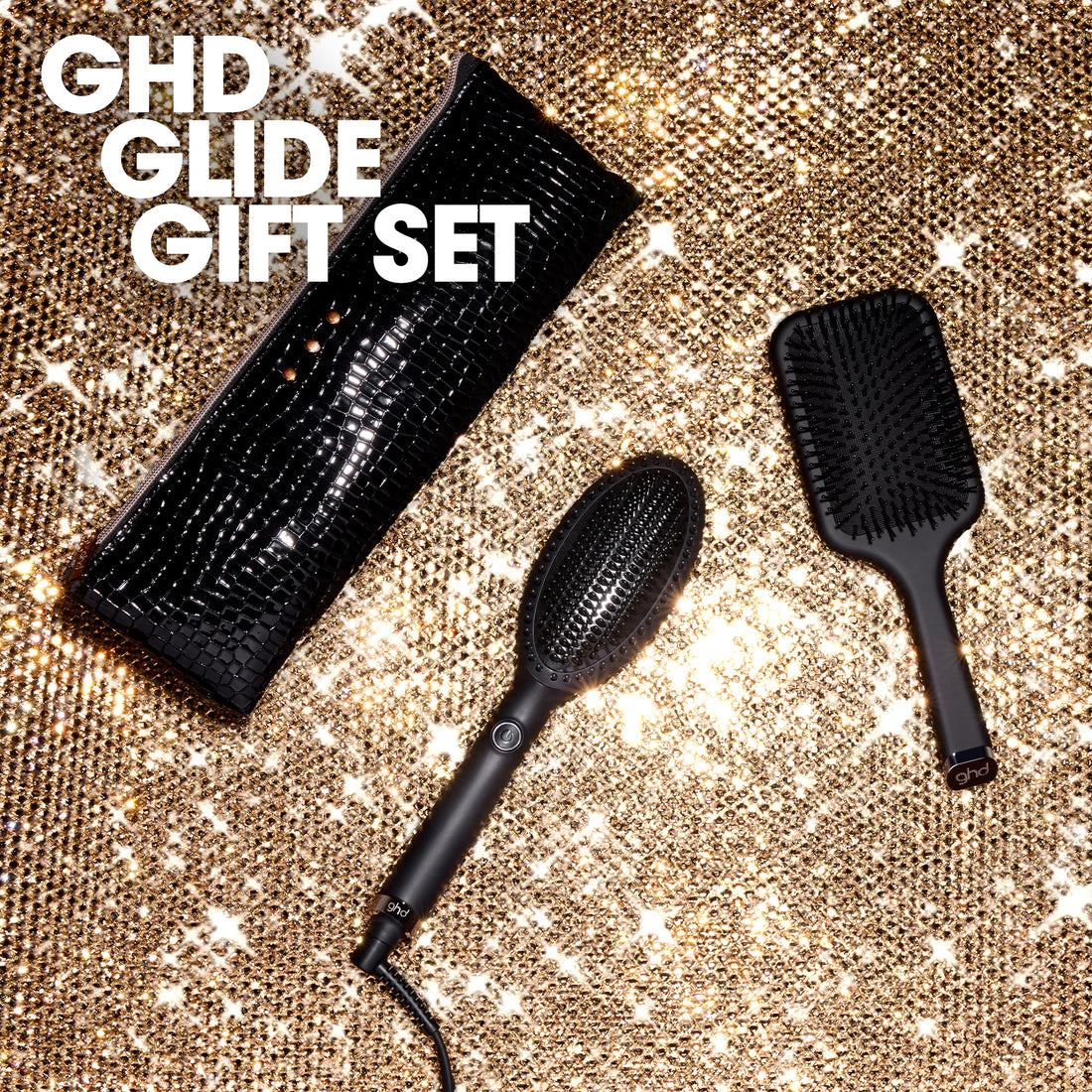 ghd Glide Hot Brush Festive Gift Set in Black