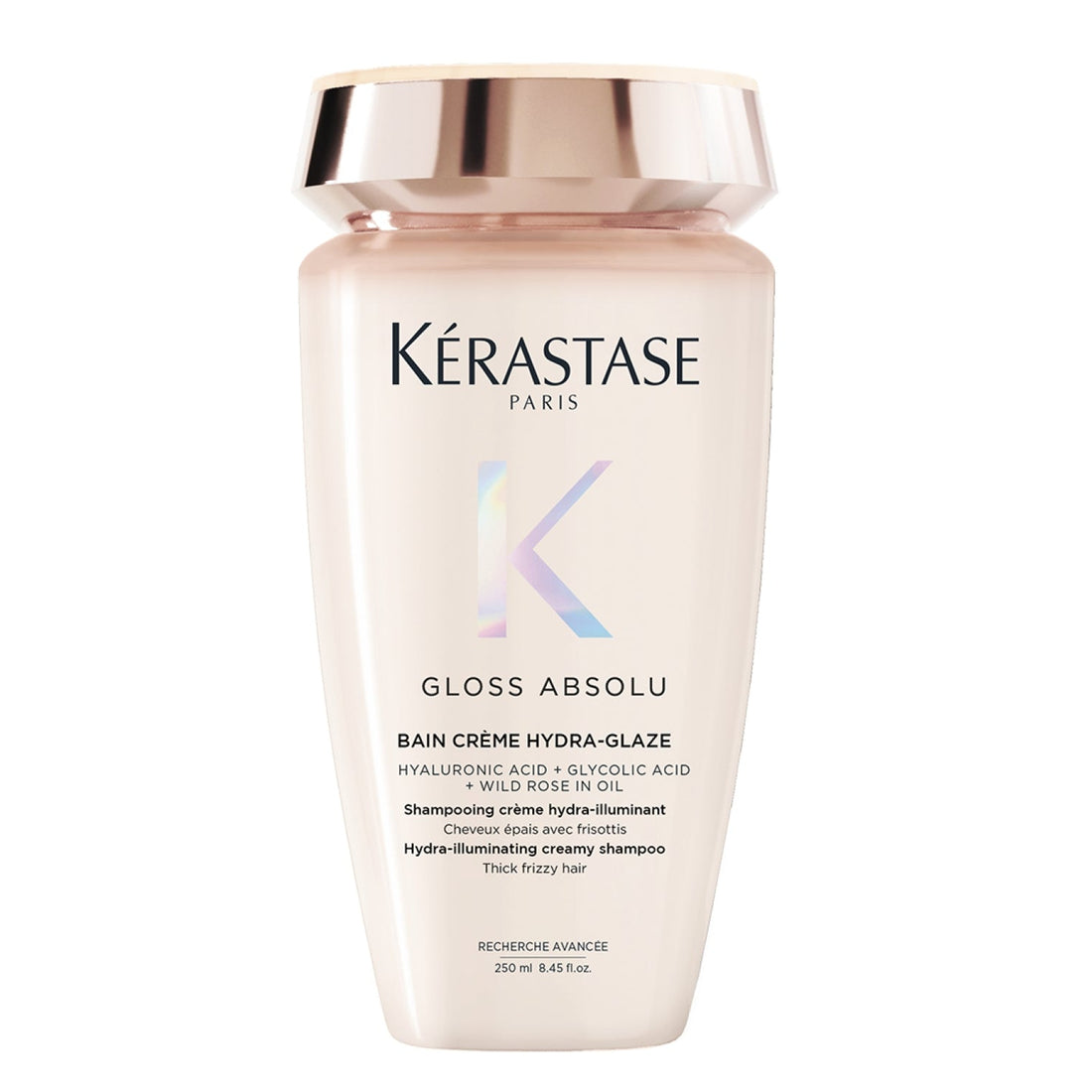 Kérastase Gloss Absolu shampoo bottle on a white background