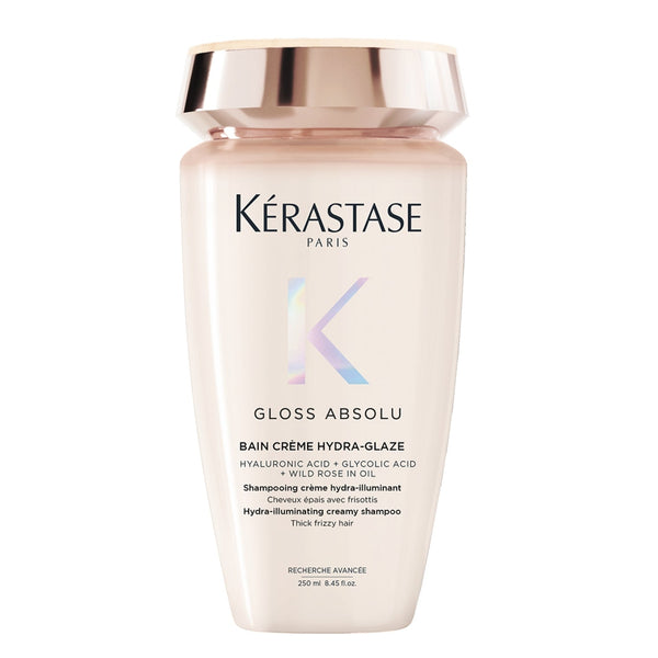 Kérastase Gloss Absolu shampoo bottle on a white background