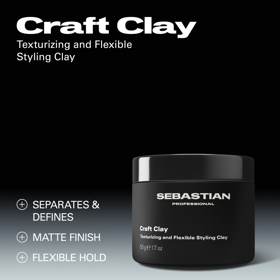 Sebastian Professional Craft Clay Texturizing & Flexible Styling Clay 50g