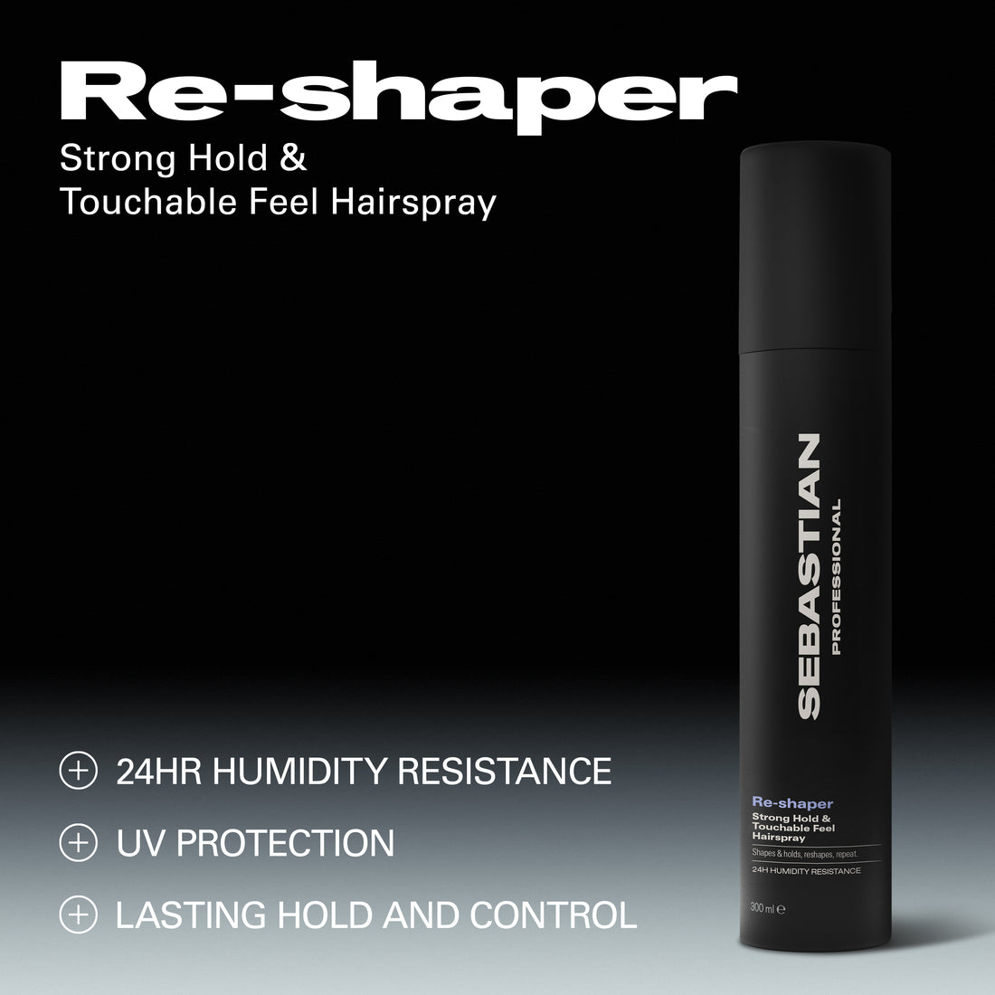 Sebastian Professional Reshaper Strong Hold & Touchable Feel Hairspray 300ml