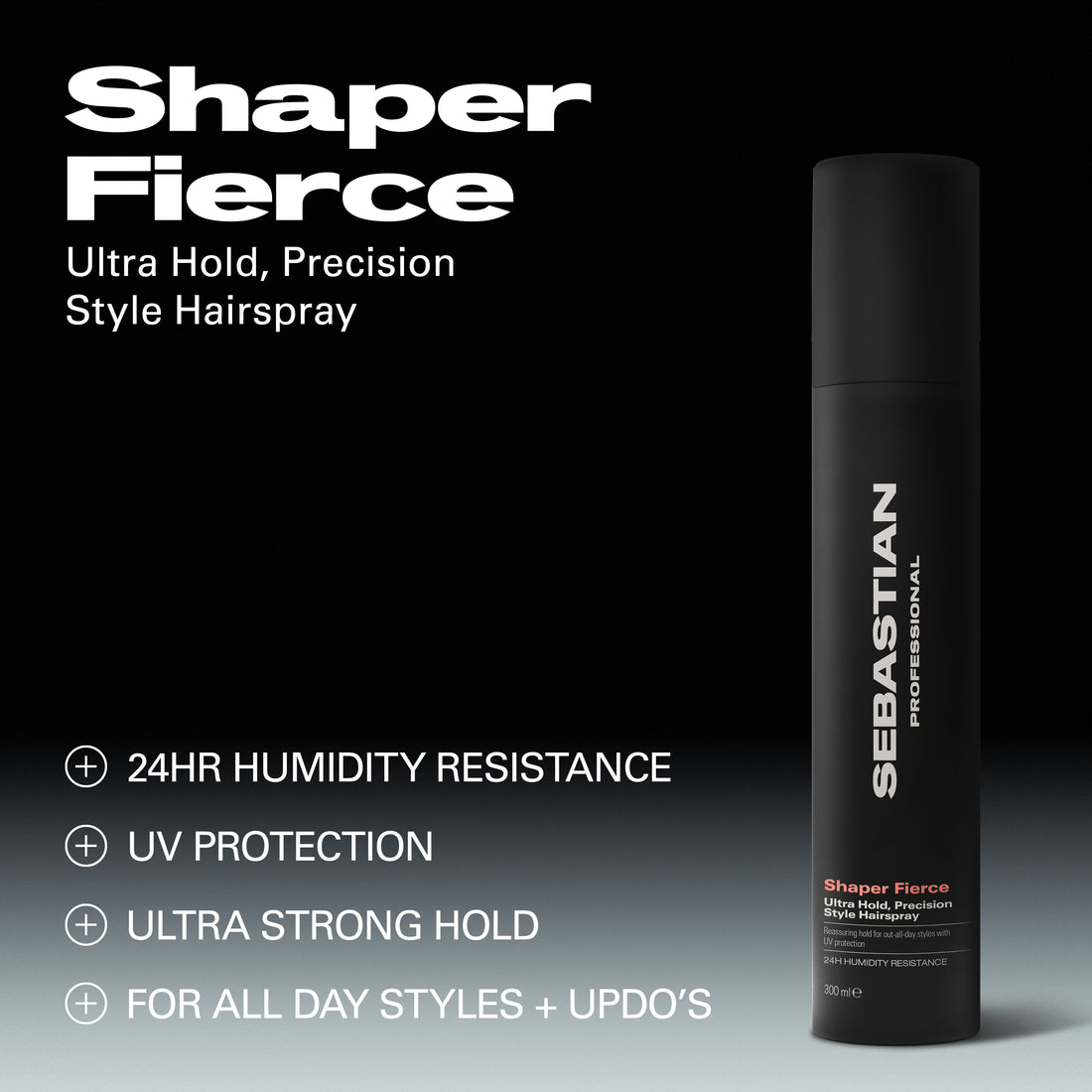 Sebastian Professional Shaper Fierce Max Hold and Mold Styling Spray 300ml