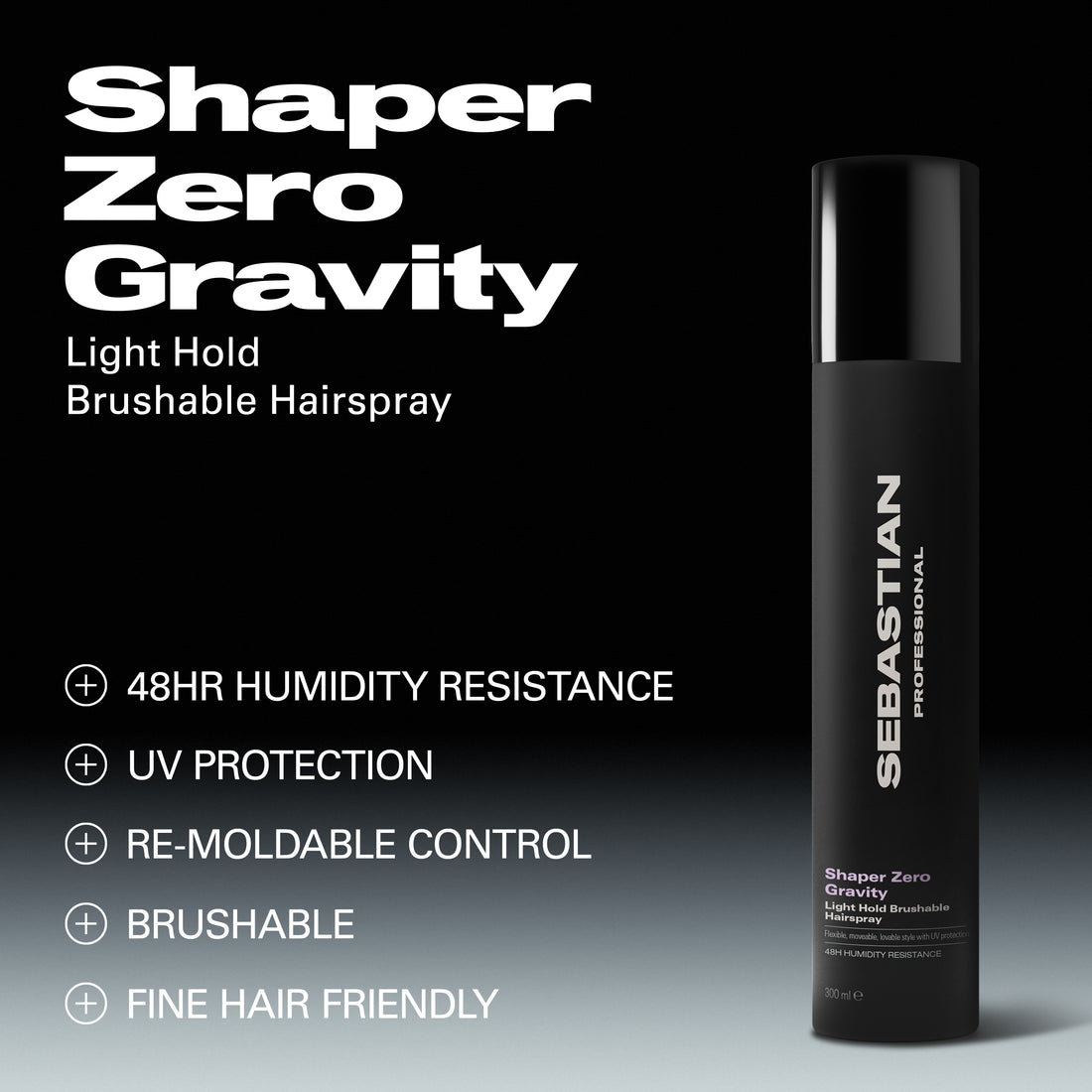 Sebastian Professional Shaper Zero Gravity Light Hold Hairspray 300ml
