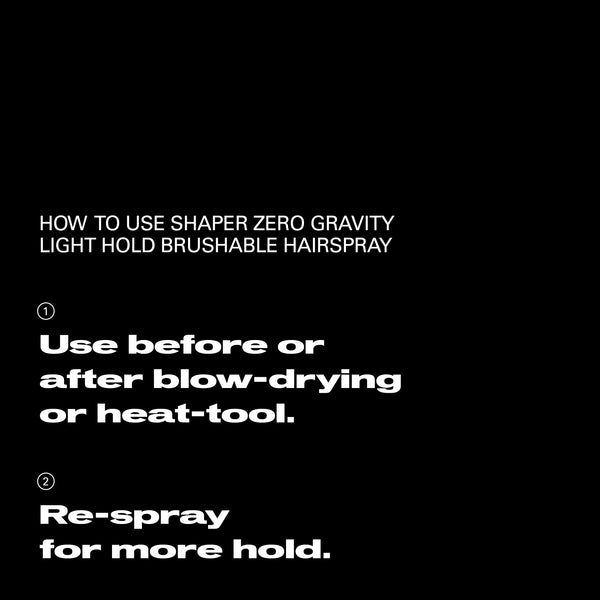 Sebastian Professional Shaper Zero Gravity Light Hold Hairspray 300ml