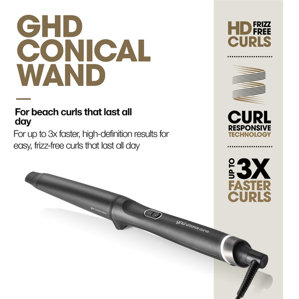 ghd NEW Chronos Curve Conical Wand - 28-23mm Hair Curler