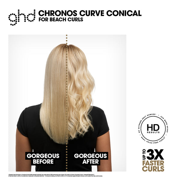 ghd NEW Chronos Curve Conical Wand - 28-23mm Hair Curler