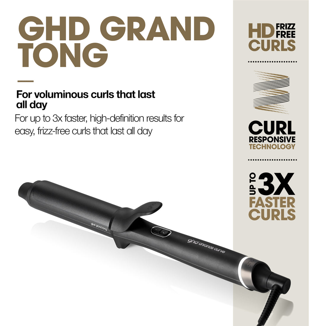 ghd NEW Chronos Curve Grand Tong- 32mm Hair Curler