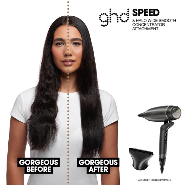ghd Halo Wide Smoothing Concentrator Nozzle, 88mm - In Black