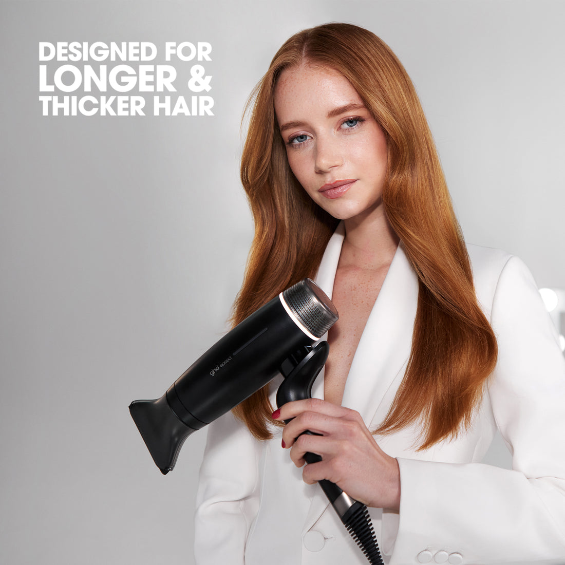 ghd Halo Wide Smoothing Concentrator Nozzle, 88mm - In Black