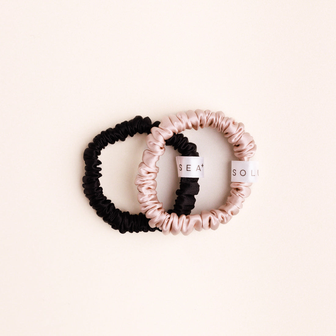 SEA+ SOLU Silk Scrunchies 3 Pack