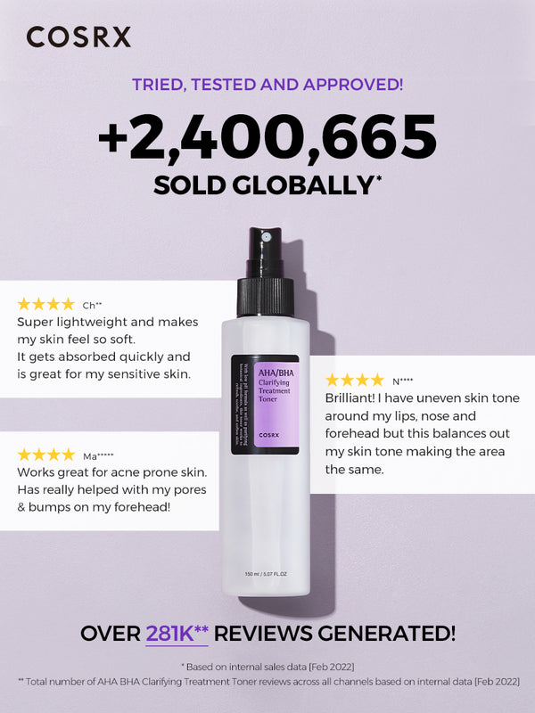 Cosrx AHA/BHA Clarifying Treatment Toner 150ml