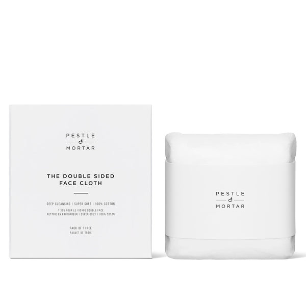 Pestle & Mortar Double Sided Face Cloths - Pack of 3