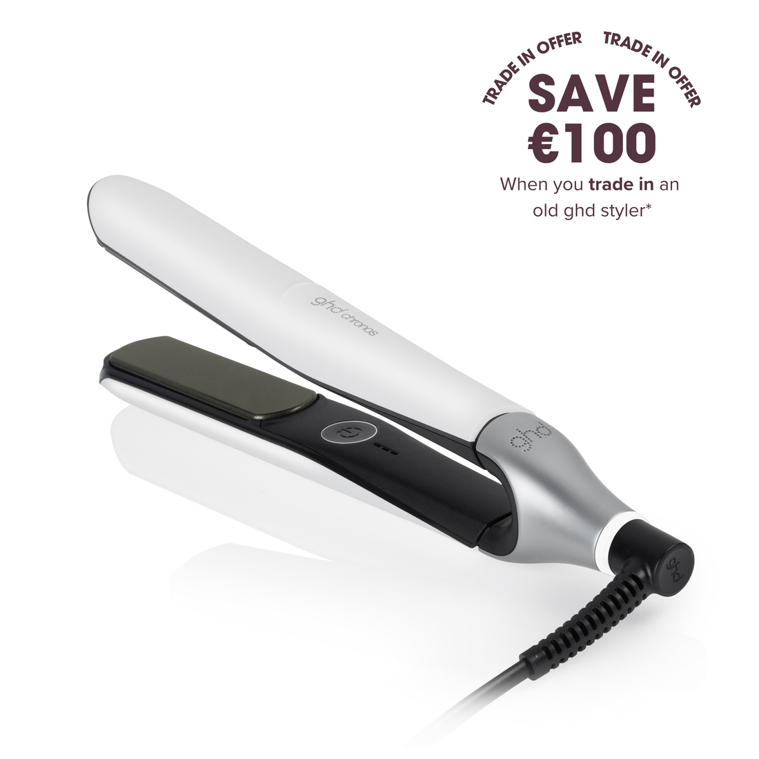 ghd Chronos Hair Straightener White