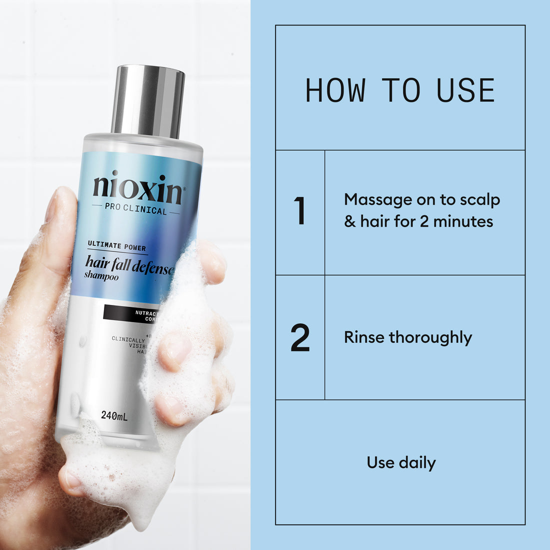 Nioxin Hair Fall Defense Shampoo 240ml