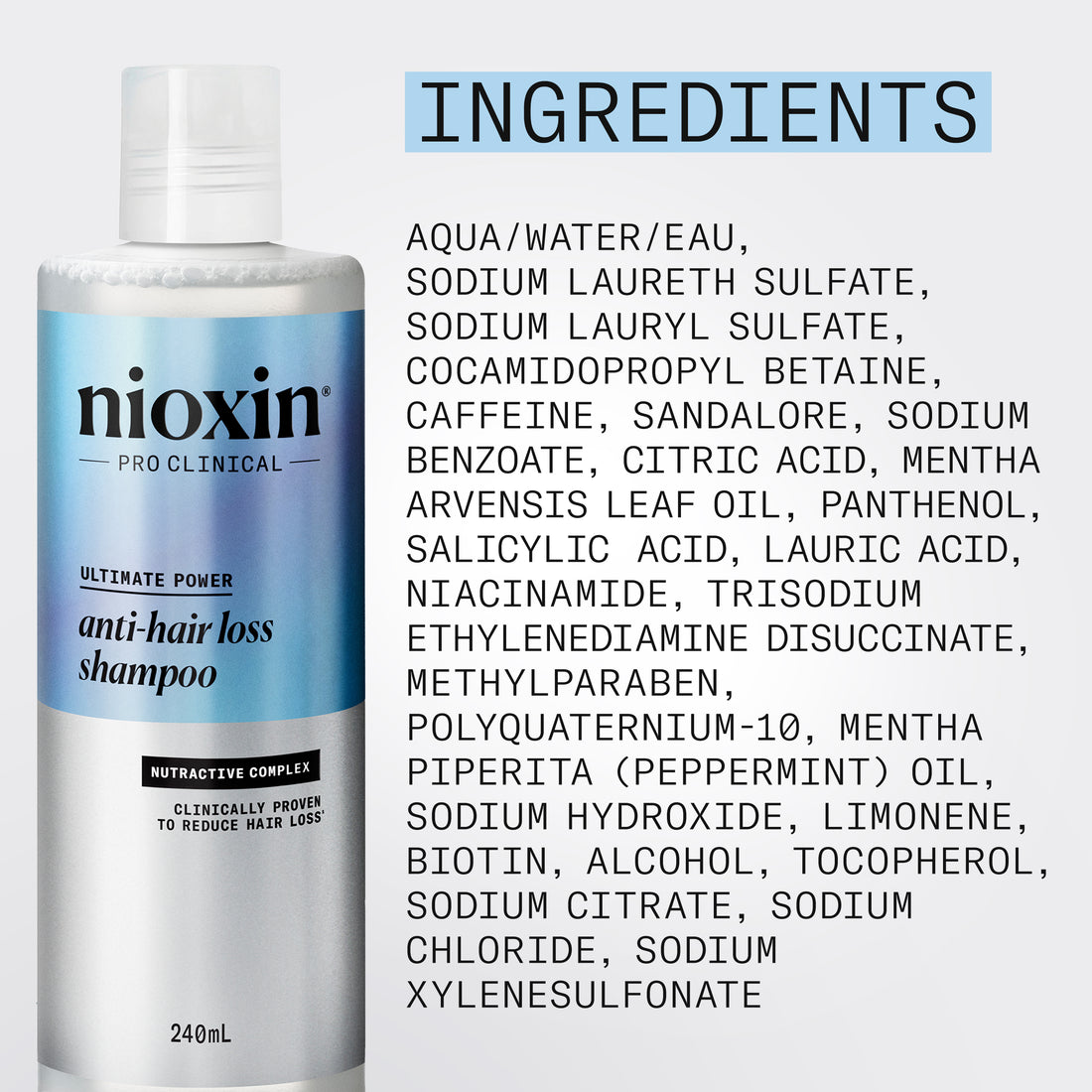 Nioxin Hair Fall Defense Shampoo 240ml