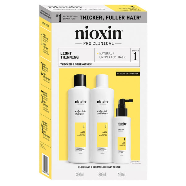 Nioxin Scalp + Hair Thickening System 1, Xmas Kit