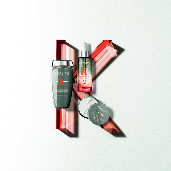 Kerastase hair care products on a white background