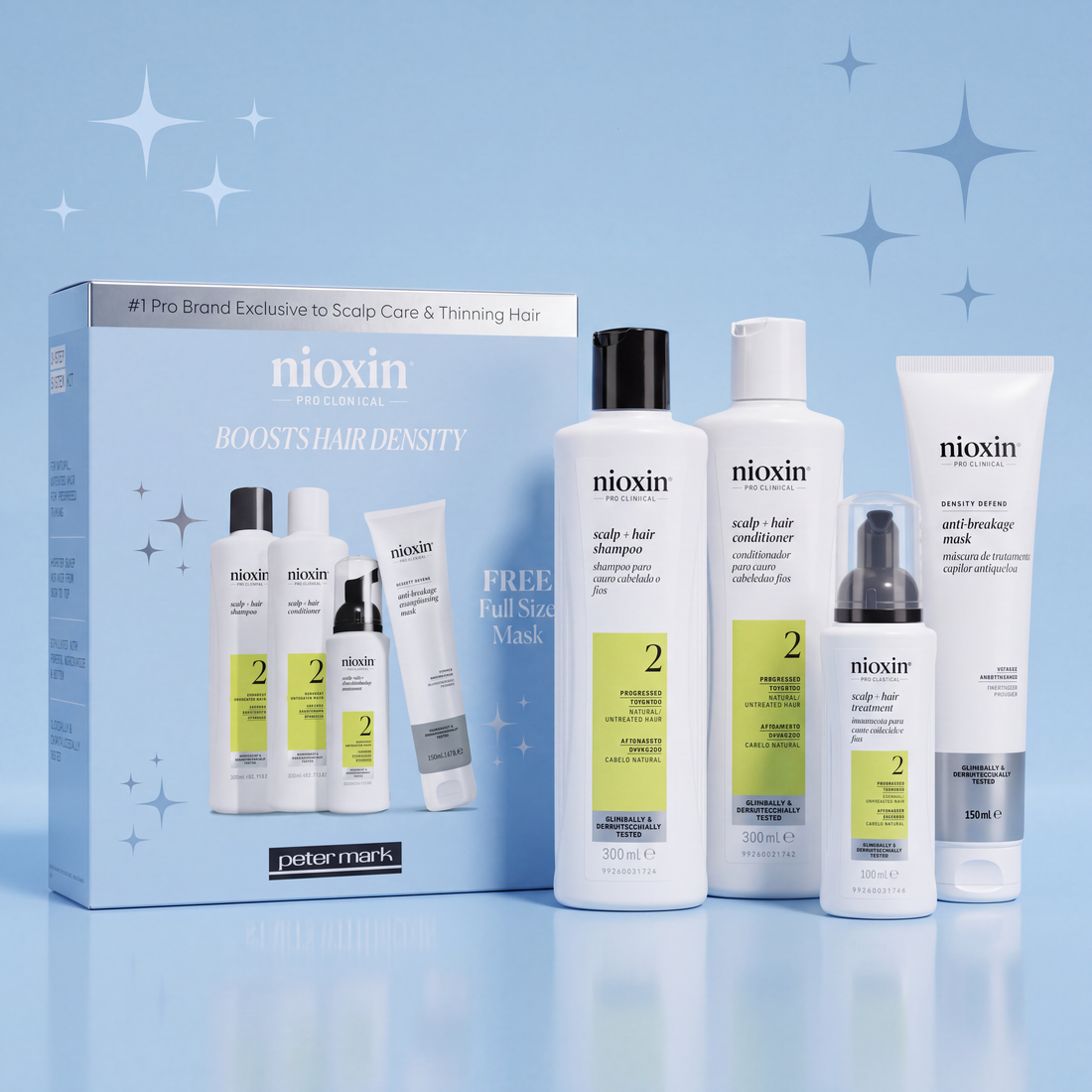 Nioxin Scalp + Hair Thickening System 2, Xmas Kit