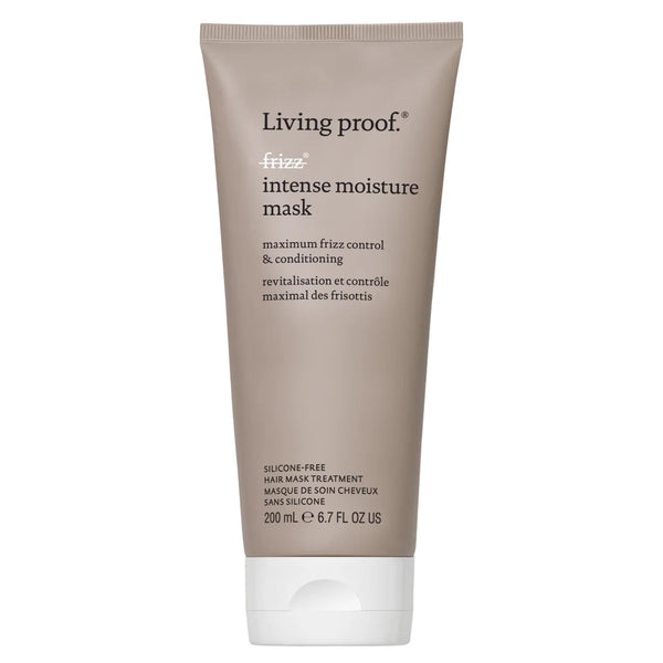 Living Proof intense moisture mask tube on a white background