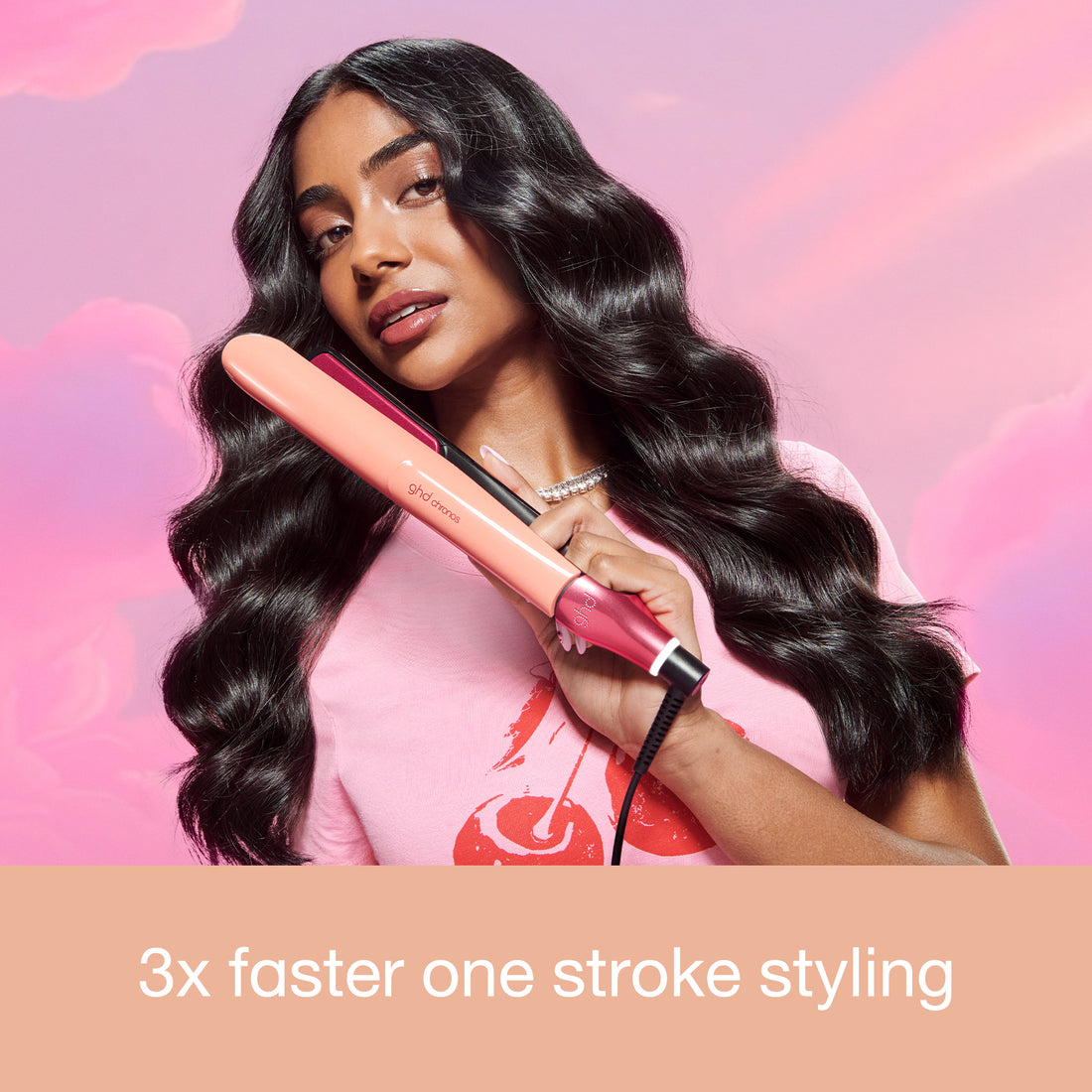 ghd Chronos Limited Edition Hair Straightener in Sun-Kissed Peach