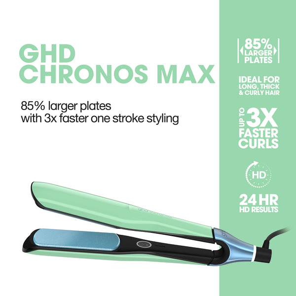ghd Chronos Max Limited Edition Wide Plate Hair Straightener in Jelly Mint