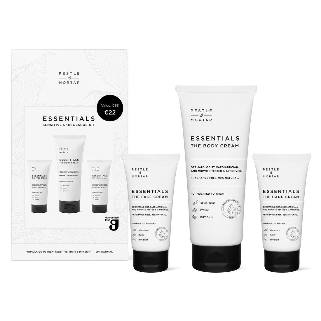 Pestle & Mortar ESSENTIALS – SENSITIVE SKIN RESCUE KIT