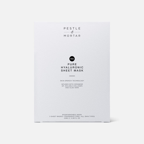 Pestle & Mortar Pure Hyaluronic Sheet Mask (3 sheets)