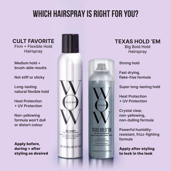 COLOR WOW Texas Hold Em Big Hold Hairspray  234ml