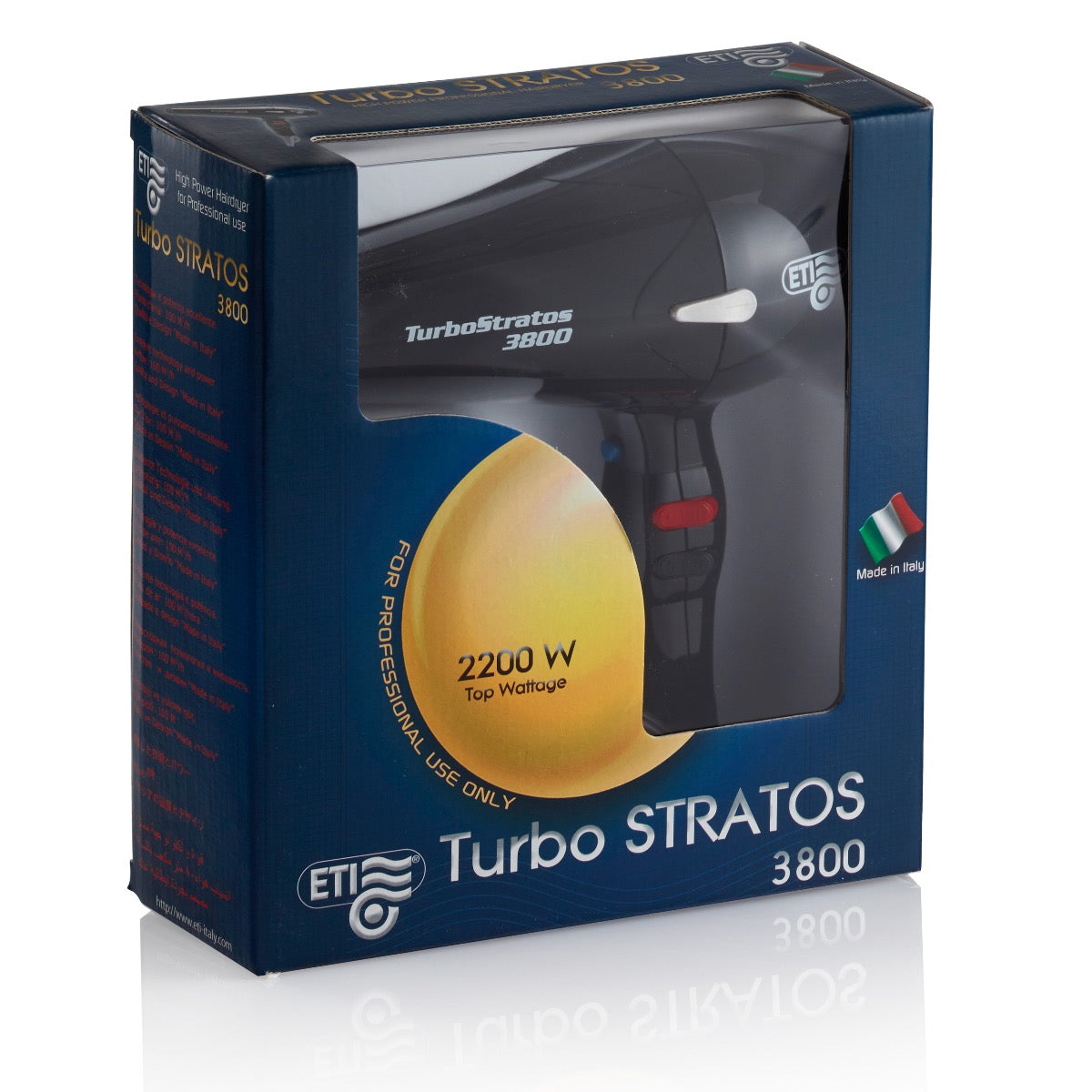 ETI Turbo Stratus 3800 Hairdryer Black Peter Mark