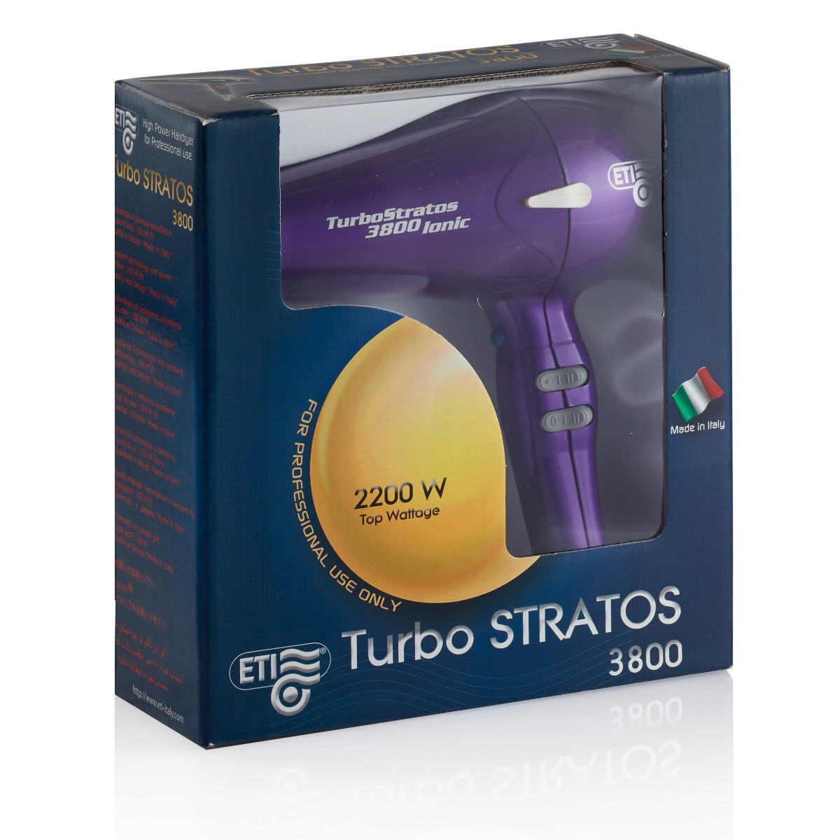 ETI Turbo Stratus 3800 Ionic Hairdryer Purple Peter Mark