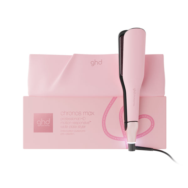 ghd Chronos Max Wide Plate Limited Edition Hair Straightener in Dusted Pink