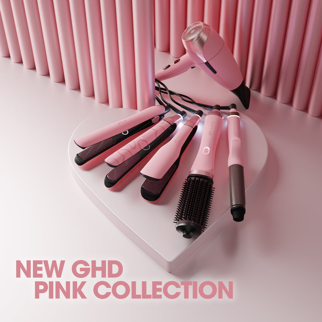 ghd Chronos Max Wide Plate Limited Edition Hair Straightener in Dusted Pink