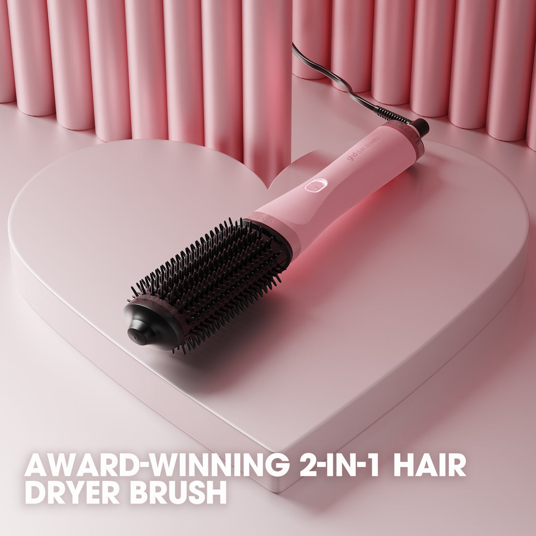 ghd Duet Blowdry Limited Edition Hair Dryer Brush in Dusted Pink