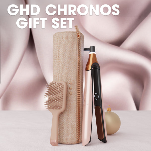ghd Chronos Hair Straightener Festive Gift Set in Cashmere Beige