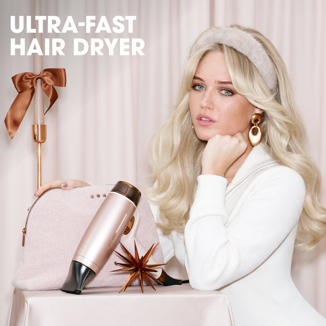 ghd Speed Ionic Hair Dryer Festive Gift Set in Cashmere Beige