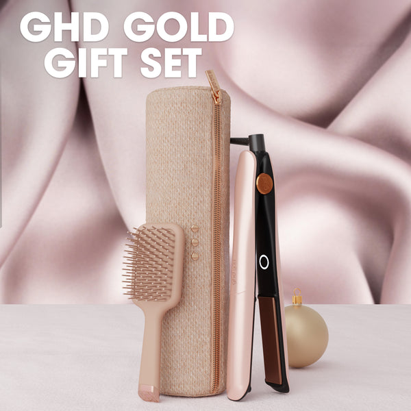 ghd Gold® Hair Straightener Festive Gift Set in Cashmere Beige