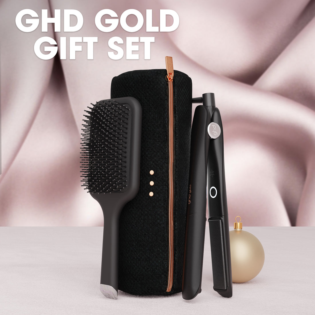 ghd Gold® Hair Straightener Festive Gift Set in Black