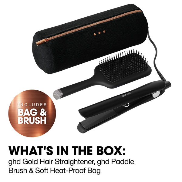 ghd Gold® Hair Straightener Festive Gift Set in Black
