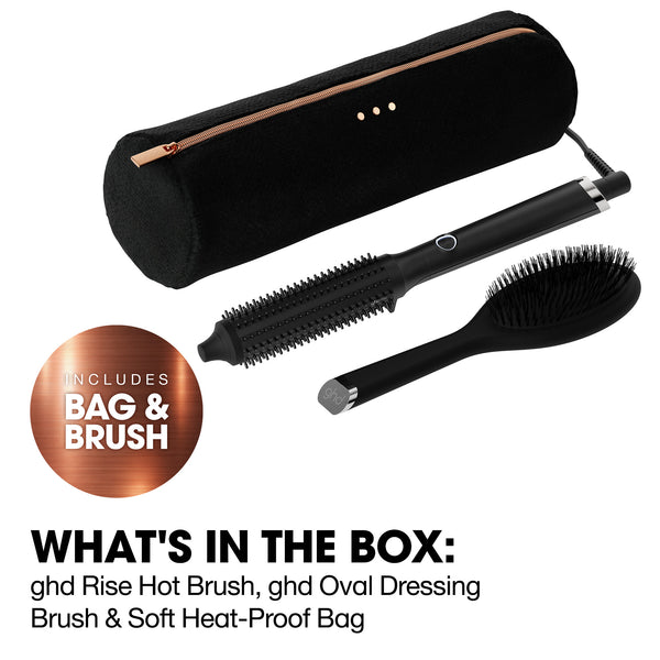 ghd Rise Volumising Hot Brush Festive Gift Set in Black