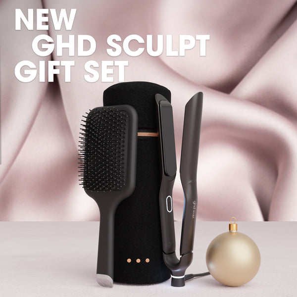 NEW ghd Sculpt Interactive Hair Straightener Festive Gift Set in Black